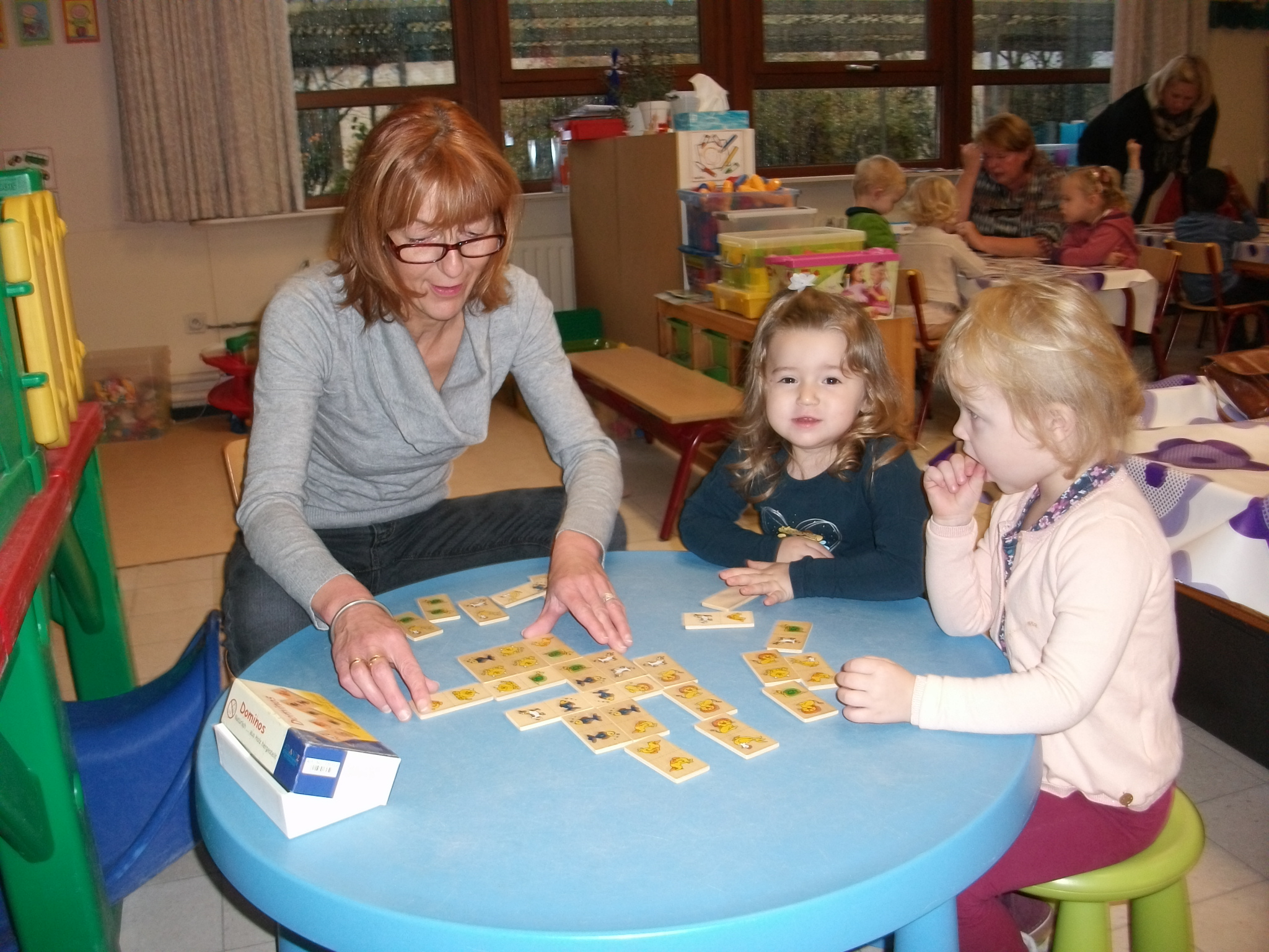 grootouders op bezoek juf lucy/ juf Veerle